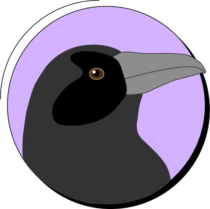 Kait looking like a raven